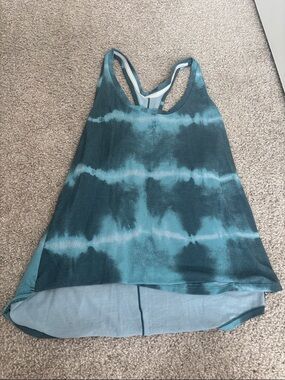 Nike Tie-Dye Racerback Tank Top - Teal Blue